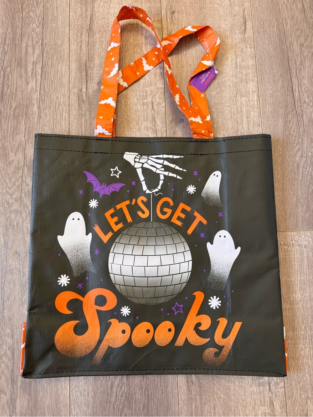 World Market Let’s Get Spooky Halloween Reusable Tote Bag NWT